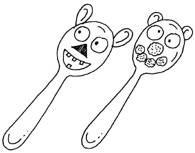 400x314 Spoon Coloring Pages