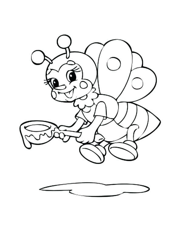 Spoon Coloring Page