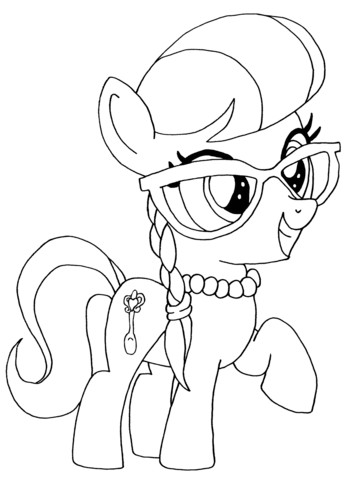 347x480 My Little Pony Coloring Pages Silver Spoon Page Free Printable