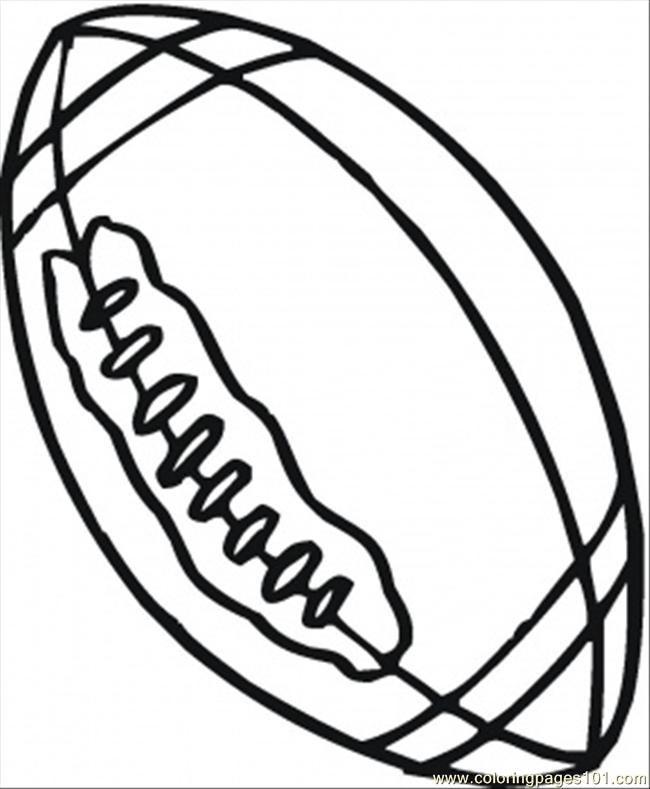 Rugby Ball Coloring Page 650x789 Rugby Ball Coloring Page