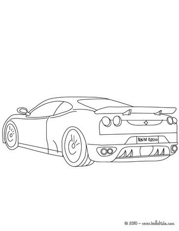 Sports Car Coloring Pages 364x470 Sports Car Coloring Pages