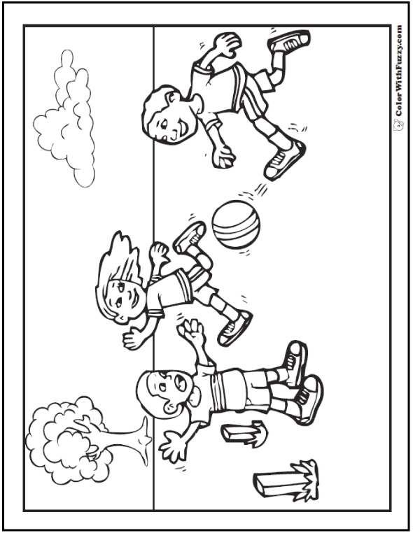 Sports Coloring Pages For Boys