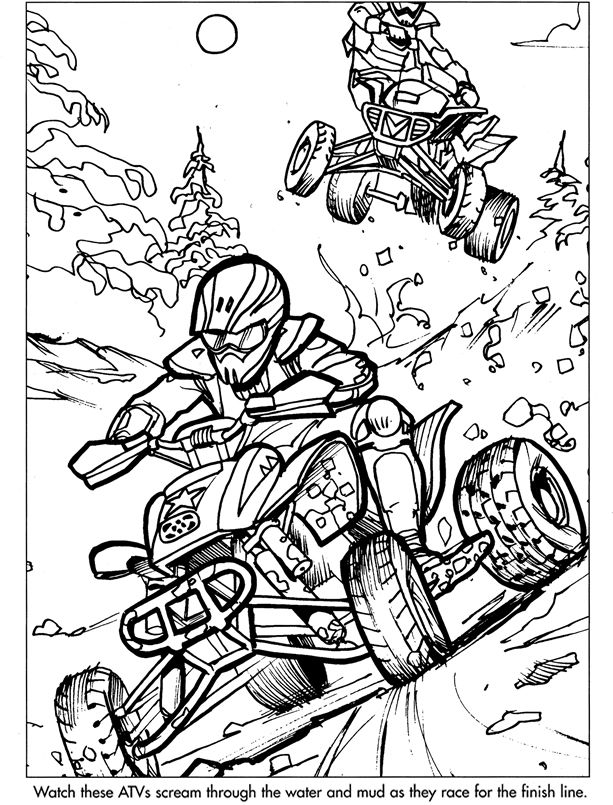 3 Extreme Sports Coloring Pages 613x805 3 Extreme Sports Coloring Pages