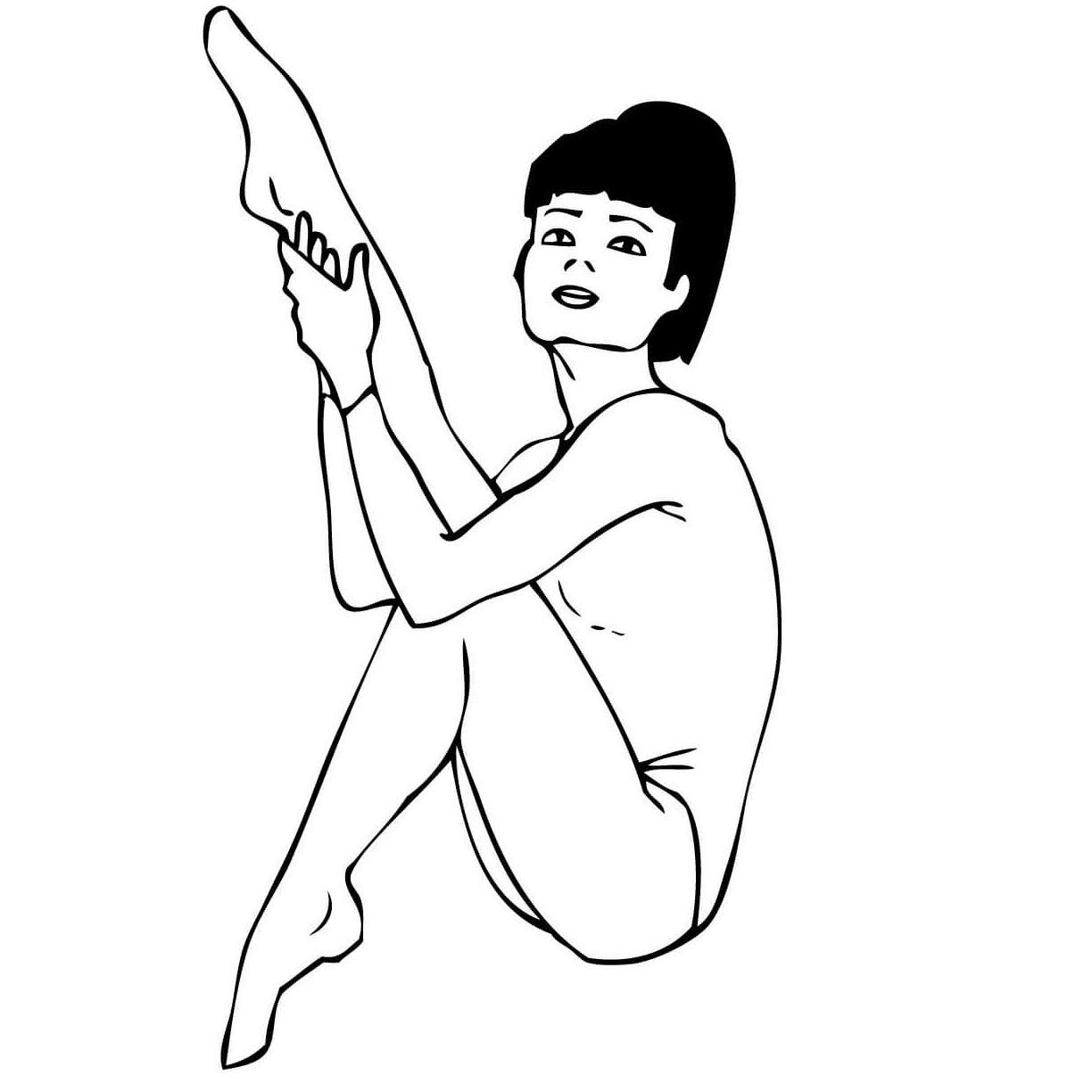 1224x1224 Coloring For Kids Gymnastics Sport Pages 6 Rjl Source Balance Beam