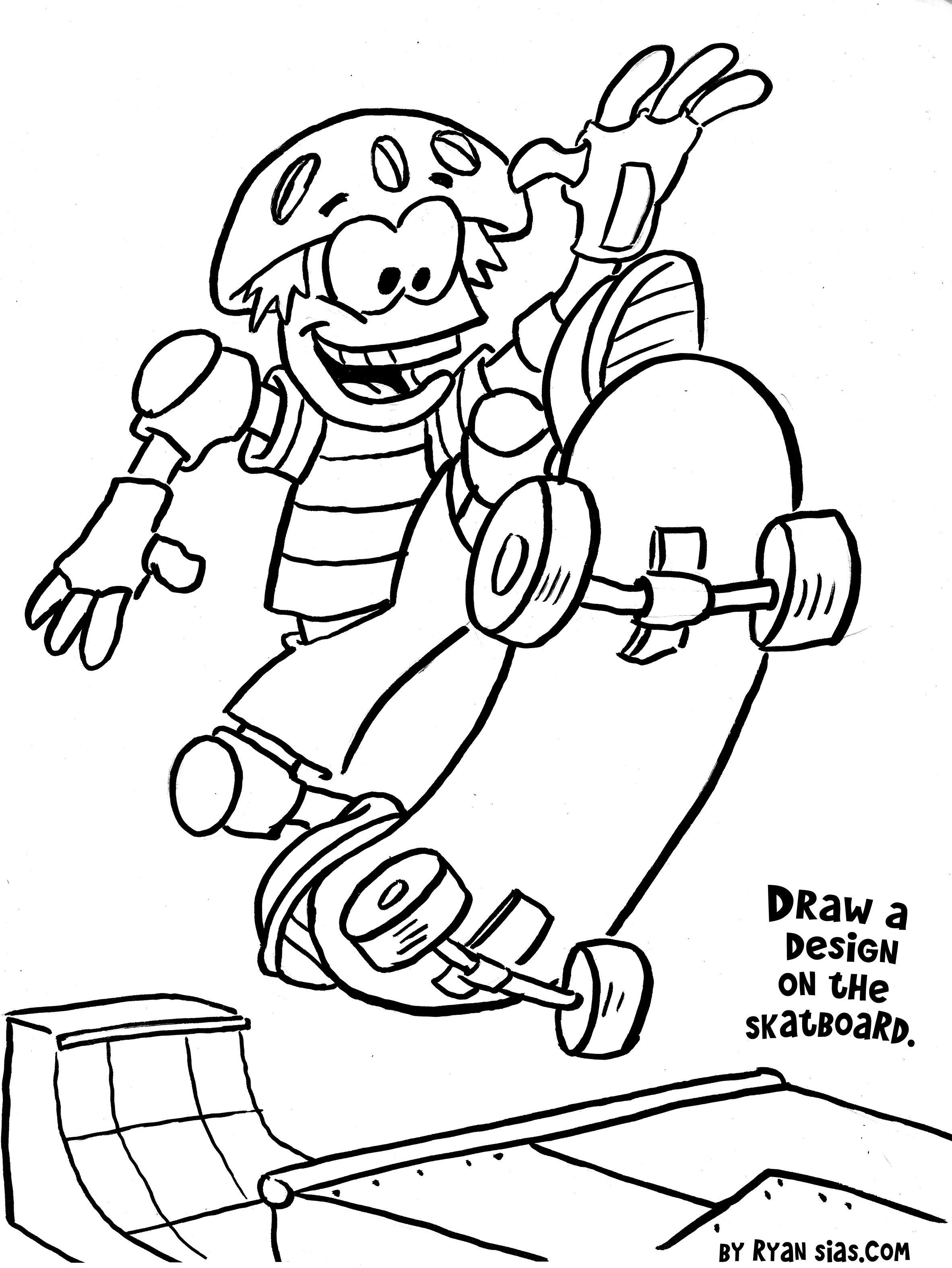 Coloring Pages Sports Free Printable Skateboard Gianfreda Net 2365x3150 Coloring Pages Sports Free Printable Skateboard Gianfreda Net