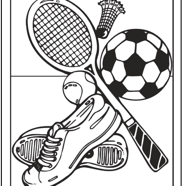 590x600 Sports Coloring Pages Pdf Coloring Page