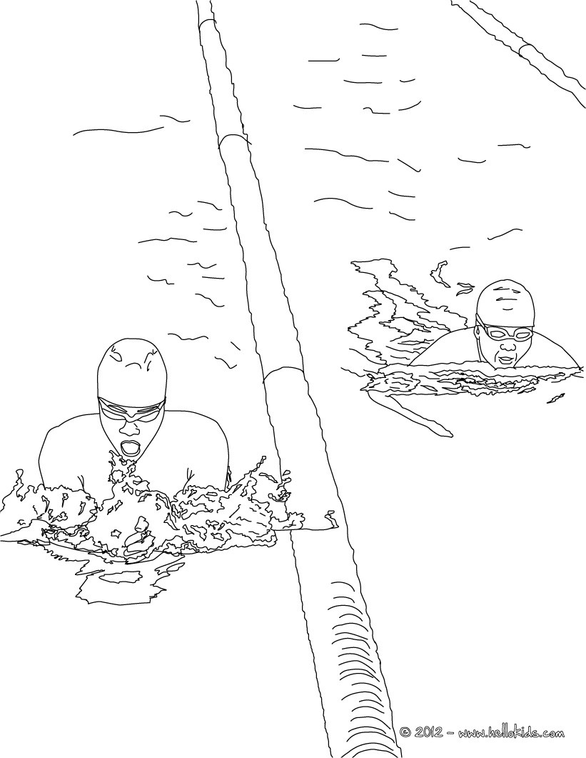 Freestyle Swimming Sport Coloring Pages 821x1061 Freestyle Swimming Sport Coloring Pages