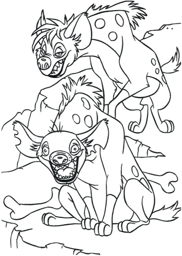 600x842 Hyena Coloring Page Lion King Hyenas Coloring Pages Baby Hyena