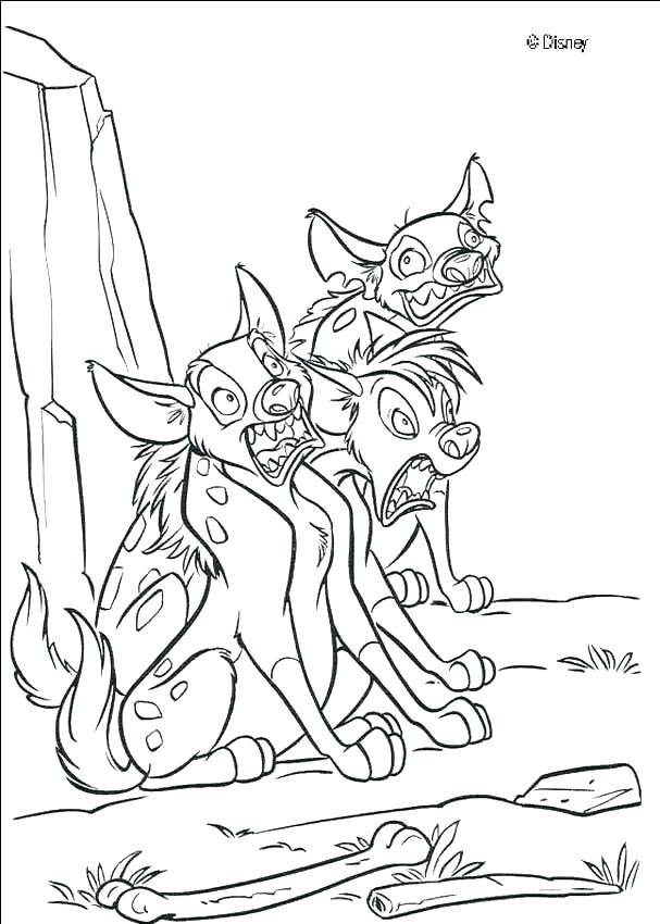 607x850 Hyena Coloring Pages Hyena Coloring Pages Page Baby Sheets Baby