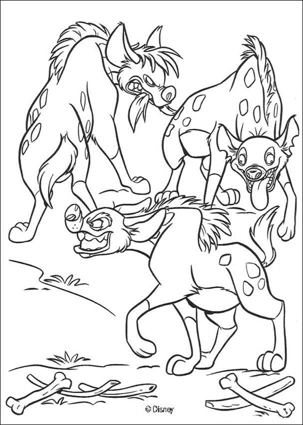 607x850 Lion King Hyenas Coloring Pages Hyena