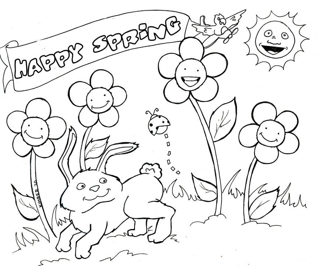 Coloring Pages Spring 1047x875 Coloring Pages Spring