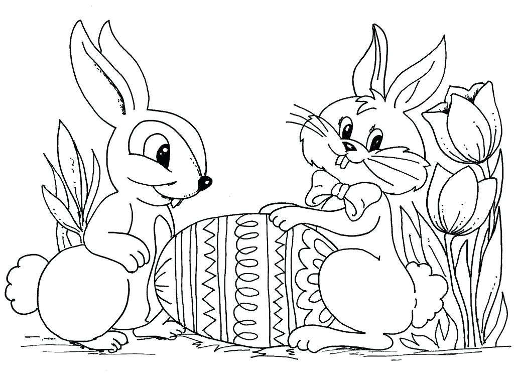 1024x743 Spring Bunny Coloring Color Pages Colouring Cute Printable Bunny