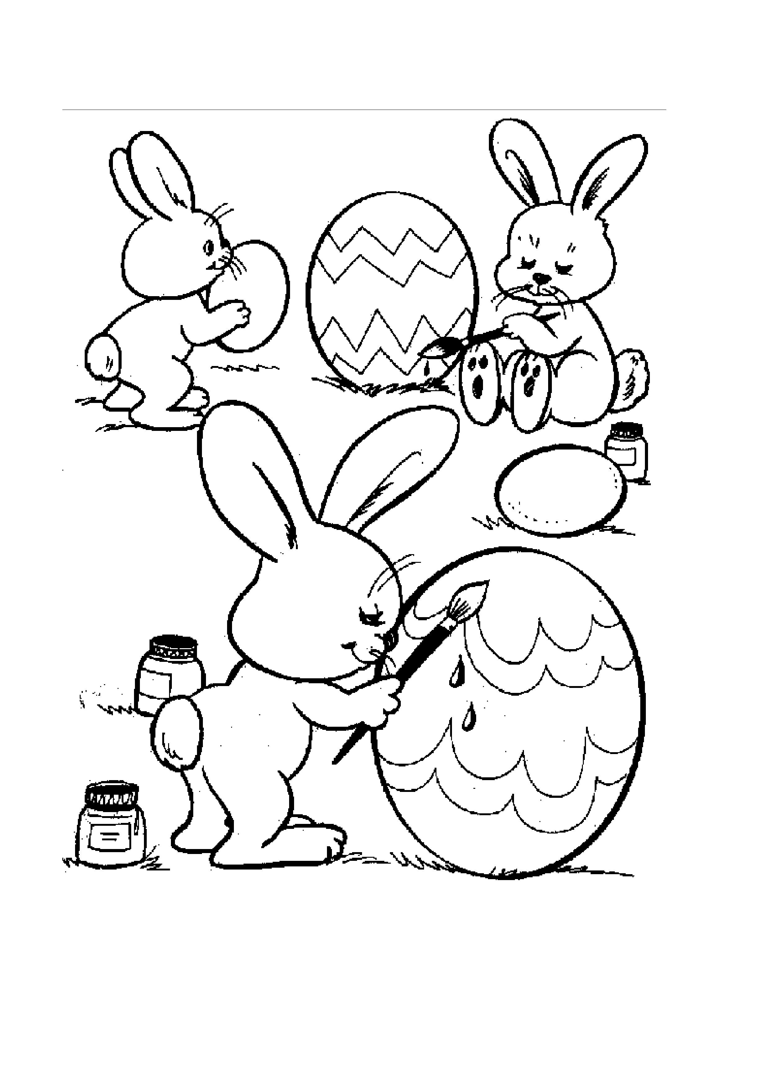 2479x3508 Spring Coloring Pages Rabbit For Kids Lovely Easter Holiday Spring