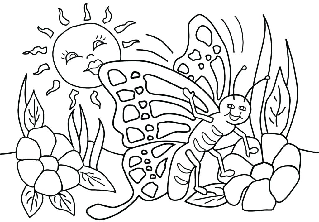 1024x712 Free Printable Spring Coloring Pages Smart Idea Spring Coloring