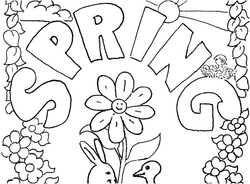 Springtime Coloring Pages Springtime Coloring Pages Spring 827x609 Springtime Coloring Pages Springtime Coloring Pages Spring