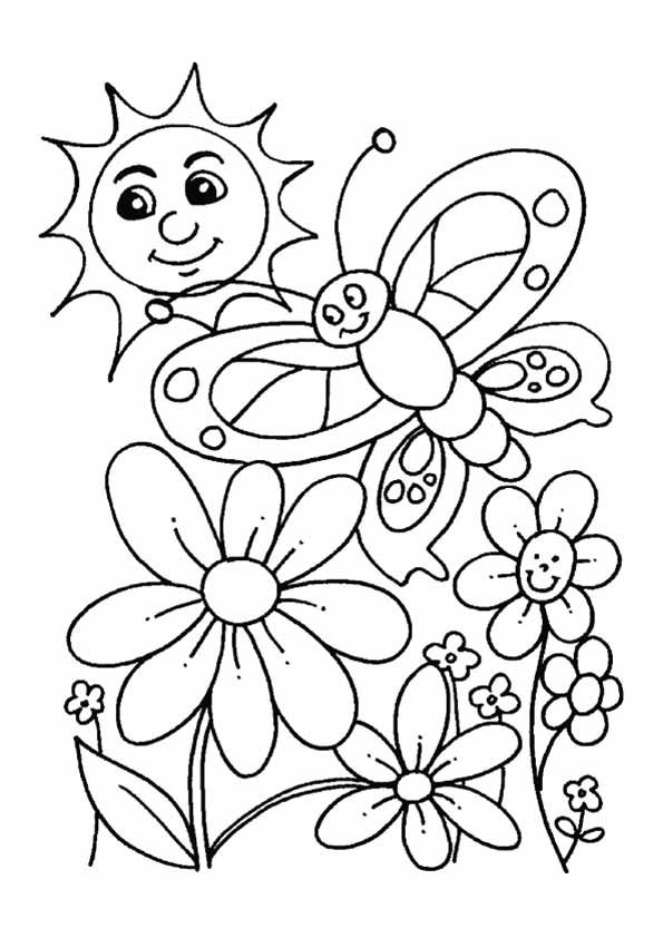 Coloring Spring Coloring Pages For Older Students 595x842 Coloring Spring Coloring Pages For Older Students