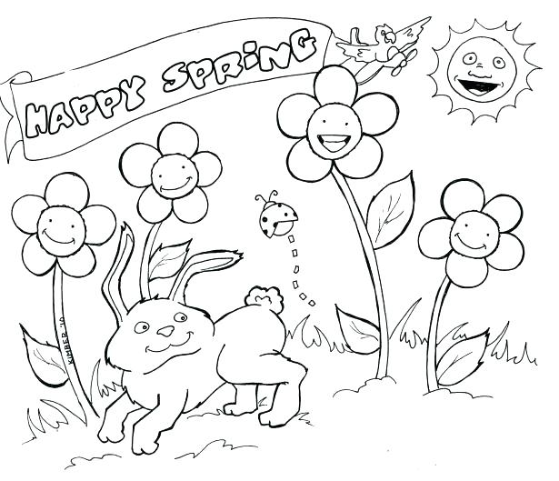 Color Coloring Pages Preschool Spring Coloring Pages Medium Size 615x529 Color Coloring Pages Preschool Spring Coloring Pages Medium Size