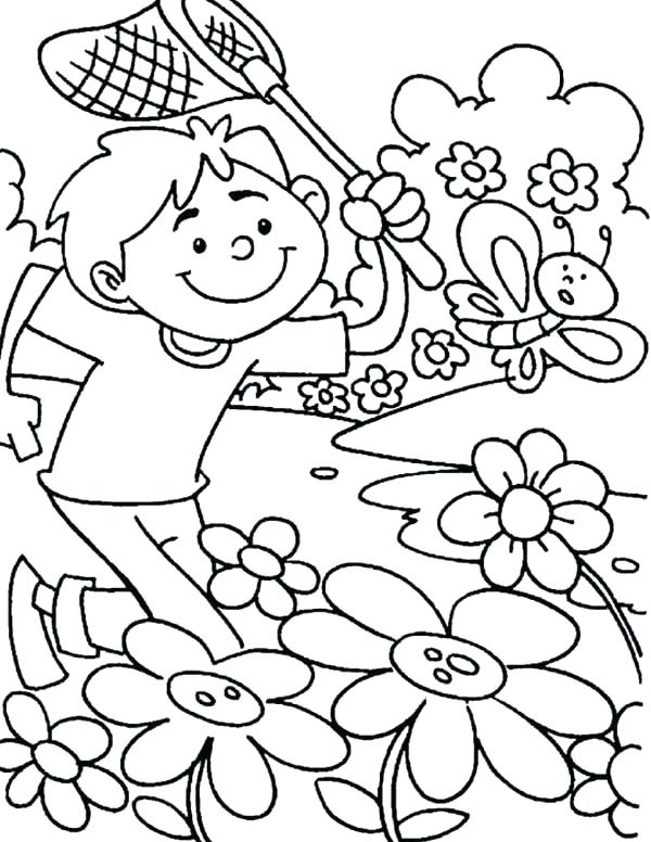 Spring Coloring Pages For Preschoolers Free Spring Coloring Pages 600x776 Spring Coloring Pages For Preschoolers Free Spring Coloring Pages