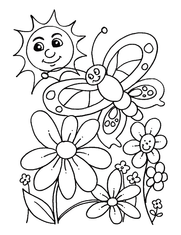 Spring Coloring Pages Give The Best Coloring Pages 612x792 Spring Coloring Pages Give The Best Coloring Pages