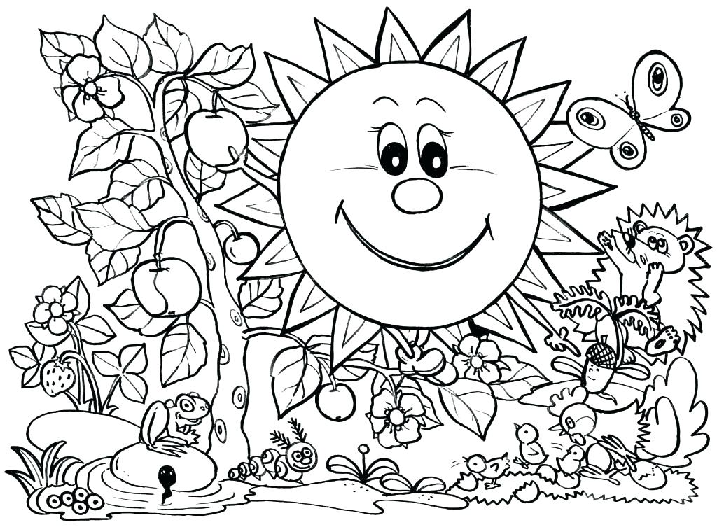 Color Pages Preschoolers Spring Coloring Pages 1024x753 Color Pages Preschoolers Spring Coloring Pages