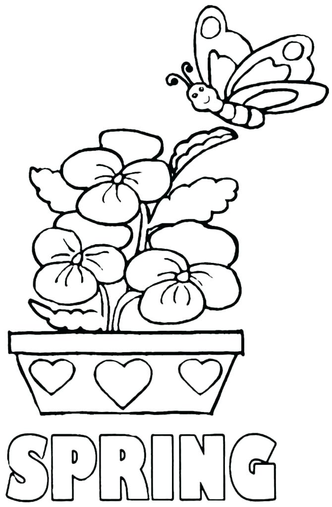 Free Spring Coloring Pages Exquisite Spring Coloring Pages 670x1024 Free Spring Coloring Pages Exquisite Spring Coloring Pages
