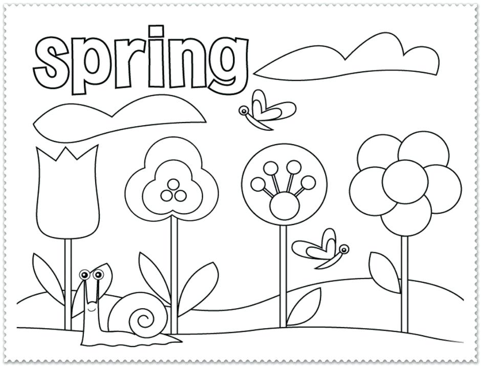 Spring Coloring Pages For Toddlers at GetColorings.com | Free printable ...