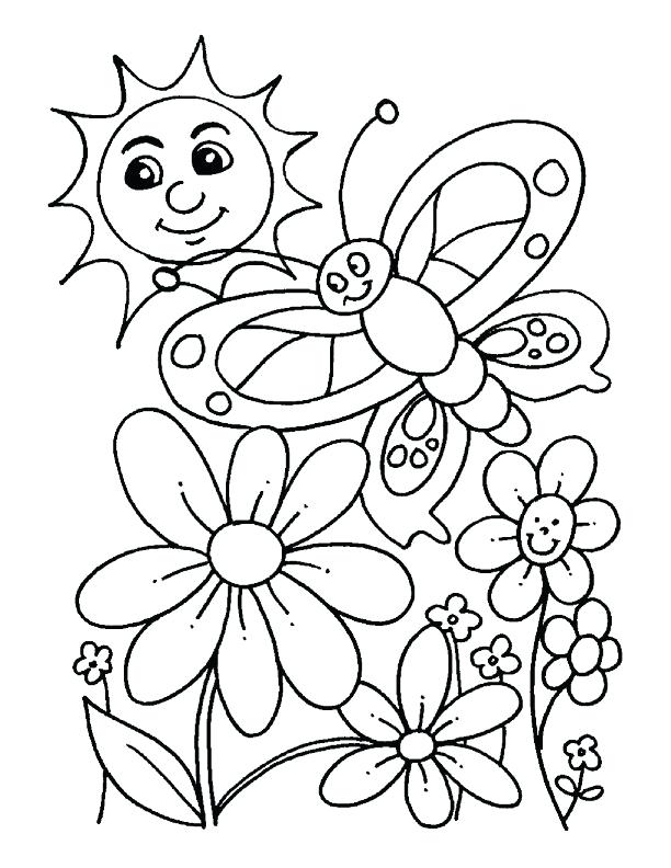 612x792 Spring Coloring Pages For Kids Spring Coloring Pages For Kids