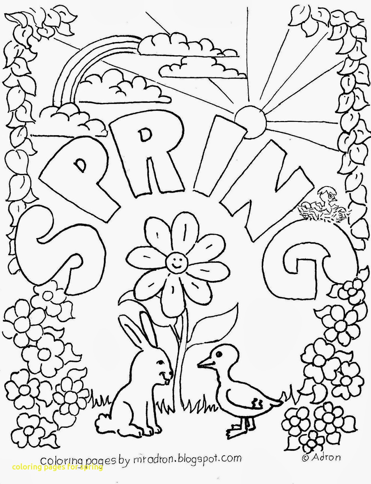 1227x1600 Reward Free Spring Coloring Pages Awesome Printable 2083