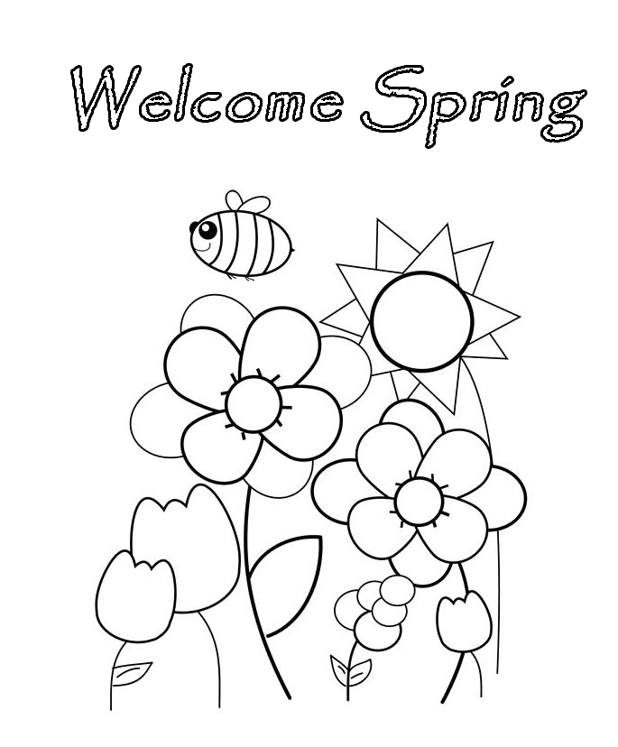 685x828 Printable Spring Coloring Pages For Kids