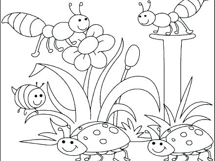 440x330 Free Spring Coloring Pages Spring Coloring Pages For Kids Spring