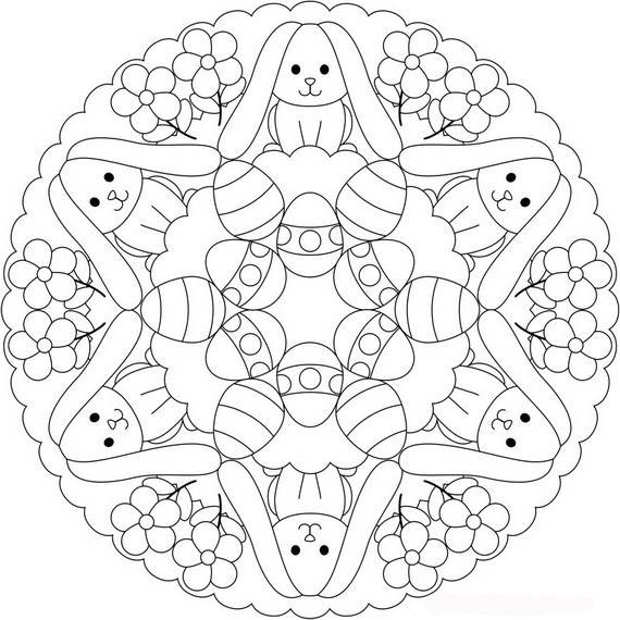 Coloring Pages For Adults Easter 570x570 Coloring Pages For Adults Easter