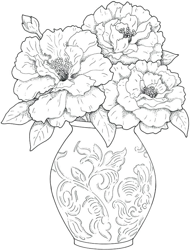 Images Of Coloring Pages Of Flowers Adult Coloring Pages Flowers 2 650x860 Images Of Coloring Pages Of Flowers Adult Coloring Pages Flowers 2
