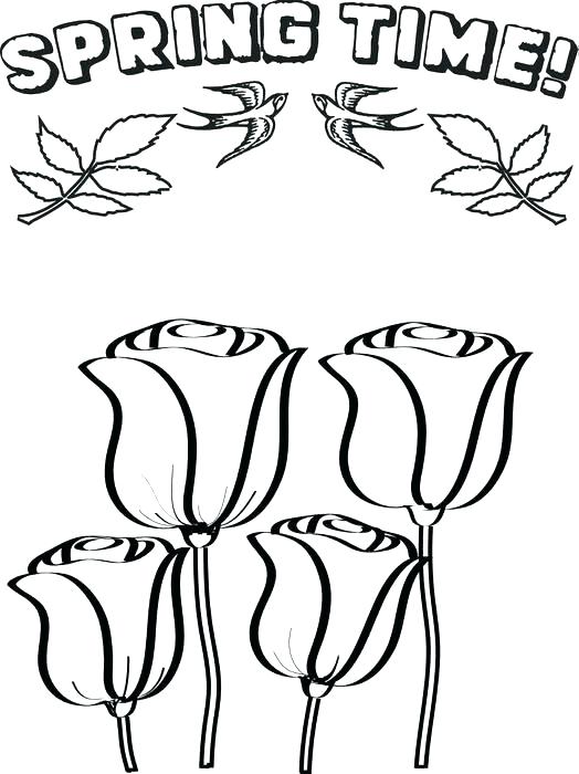 Spring Printable Coloring Pages Spring Flower Coloring Pages 524x700 Spring Printable Coloring Pages Spring Flower Coloring Pages