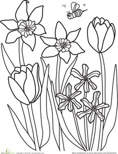 Flower Page Printable Coloring Sheets Spring Coloring Pages 236x308 Flower Page Printable Coloring Sheets Spring Coloring Pages