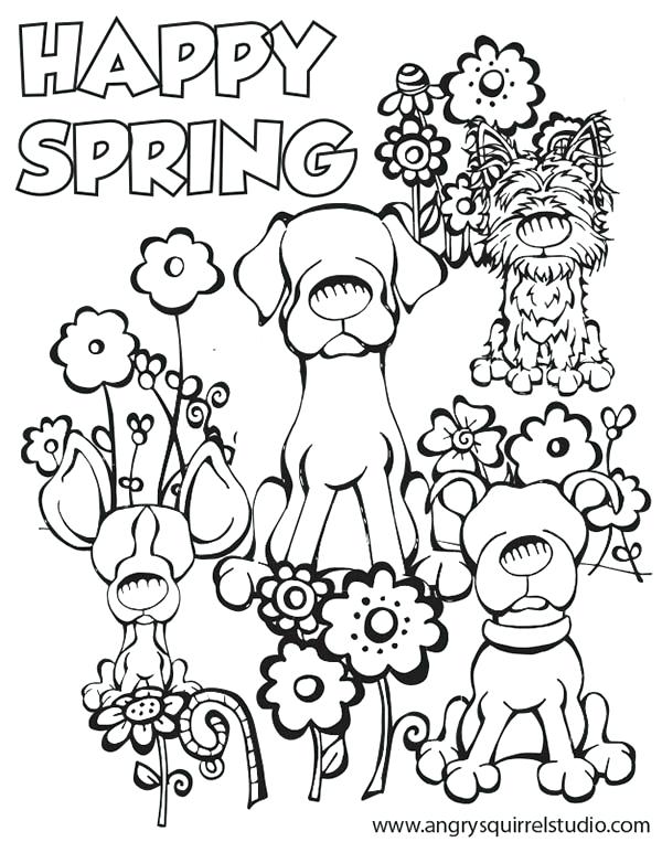 Spring Free Coloring Pages