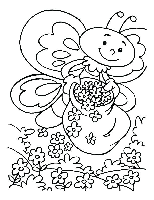 612x792 Coloring Pages Spring Coloring Pages Spring Flowers Kids Spring