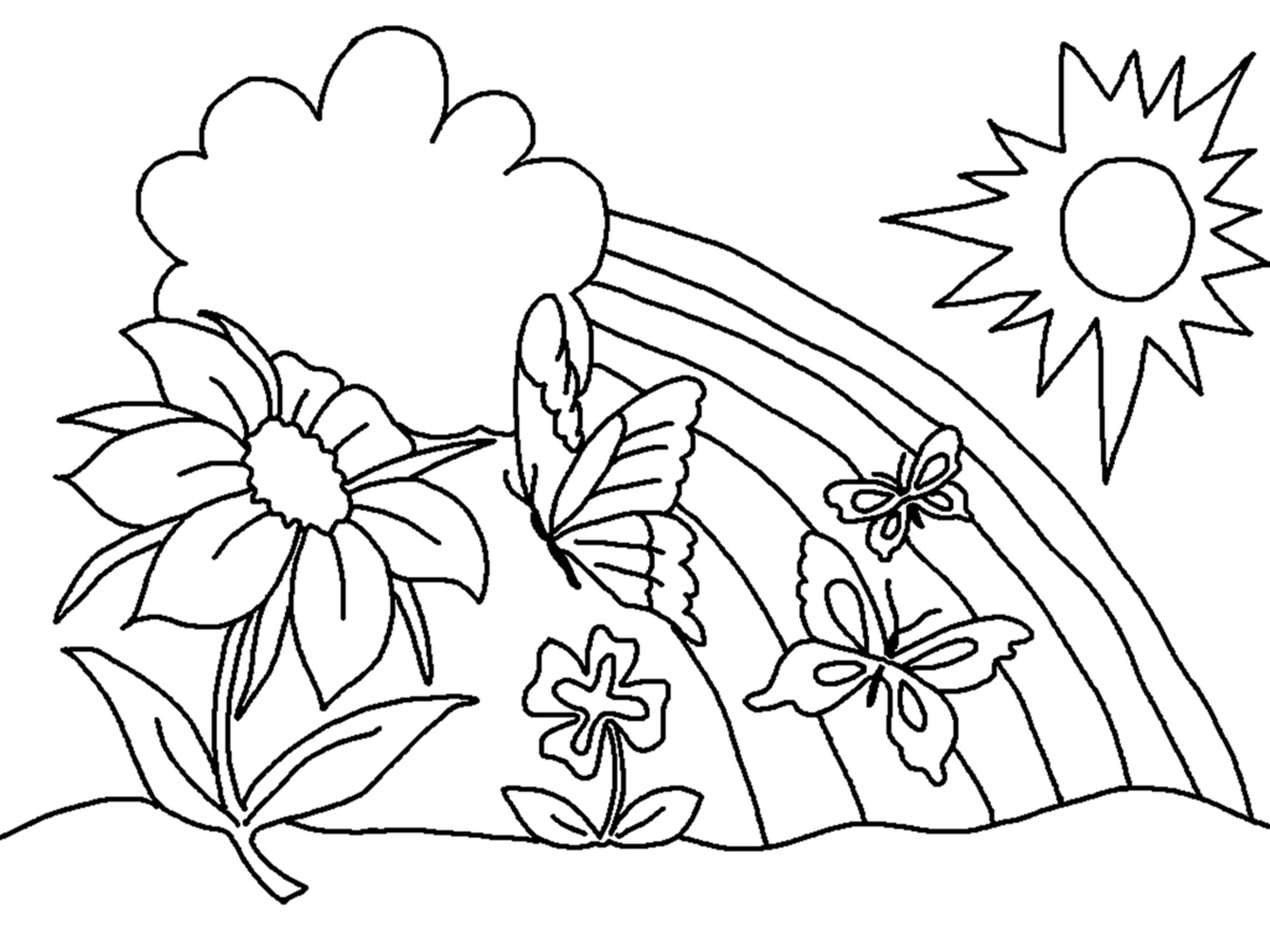 2355x1766 Free Printable Flower Coloring Pages For Kids Best