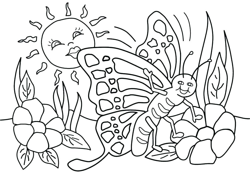 Spring Coloring Pages Spring Coloring Pages For Kids Spring 1024x712 Spring Coloring Pages Spring Coloring Pages For Kids Spring