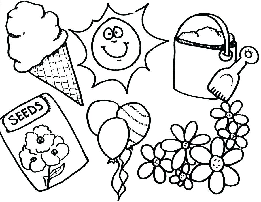 906x700 Springtime Coloring Pages Printable