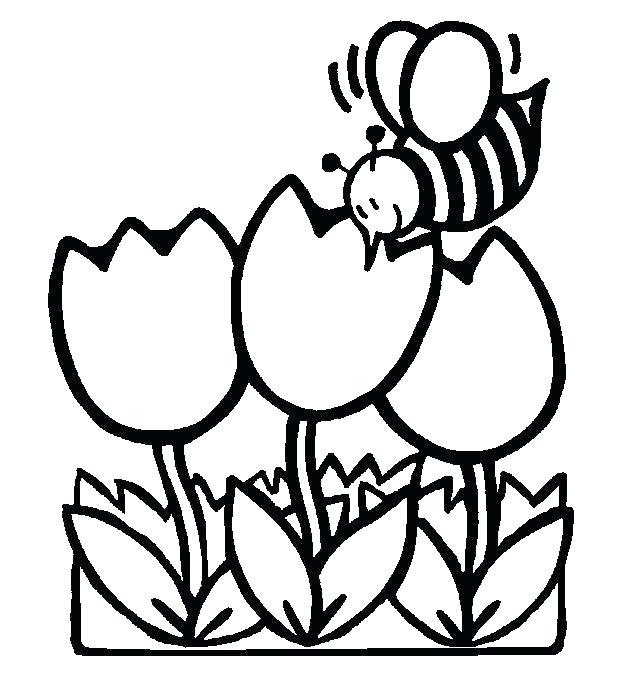 622x674 Springtime Coloring Pages