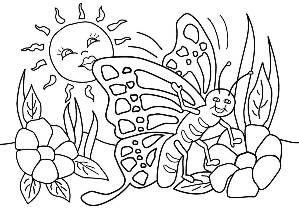 Springtime Coloring Pages Printable