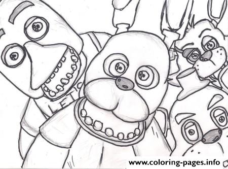Fnaf Coloring Pages 450x333 Fnaf Coloring Pages