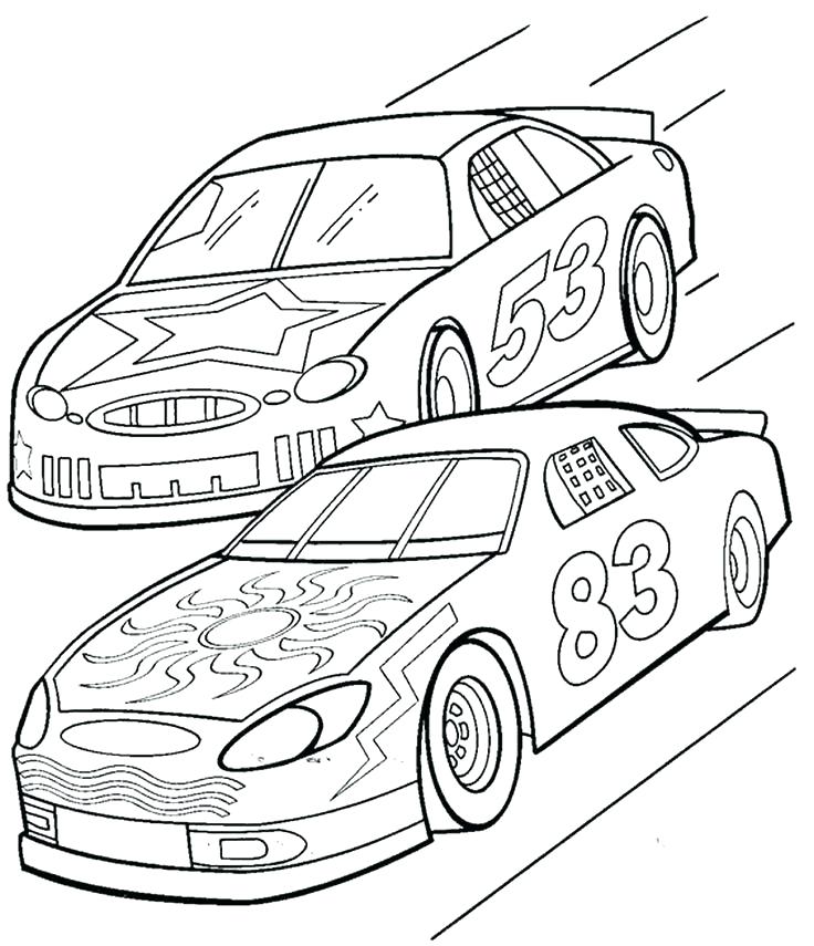 736x855 Coloring Pages Race Cars