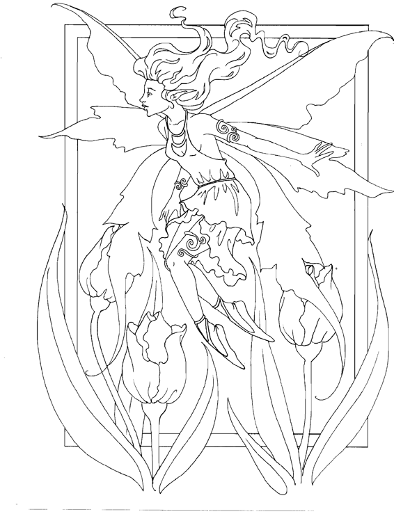 566x739 Amy Brown Coloring Bookfairy Myth Mythical Mystical Legend Elf