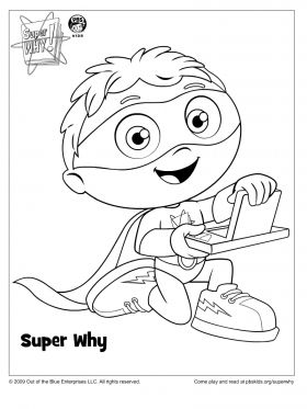 Super Why Coloring Page Super Why Coloring Pages For Kids 280x373 Super Why Coloring Page Super Why Coloring Pages For Kids