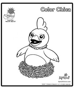 Chica The Chica Show Coloring Pages For Kids Sprout Coloring 236x285 Chica The Chica Show Coloring Pages For Kids Sprout Coloring