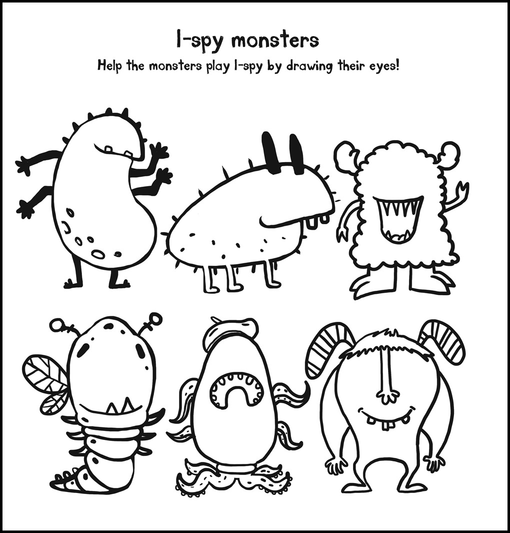 I Spy Coloring Sheets 1020x1065 I Spy Coloring Sheets