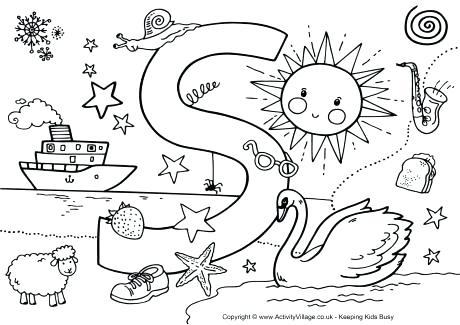 S Coloring Pages I Spy Alphabet Colouring Page S Coloring Pages 460x325 S Coloring Pages I Spy Alphabet Colouring Page S Coloring Pages