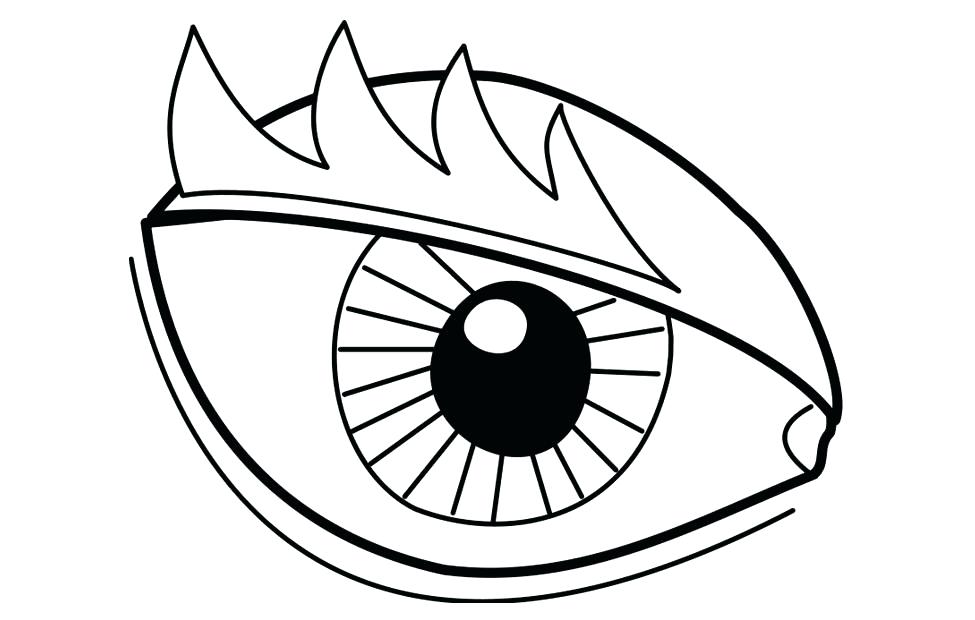 Eyeball Coloring Page 975x620 Eyeball Coloring Page