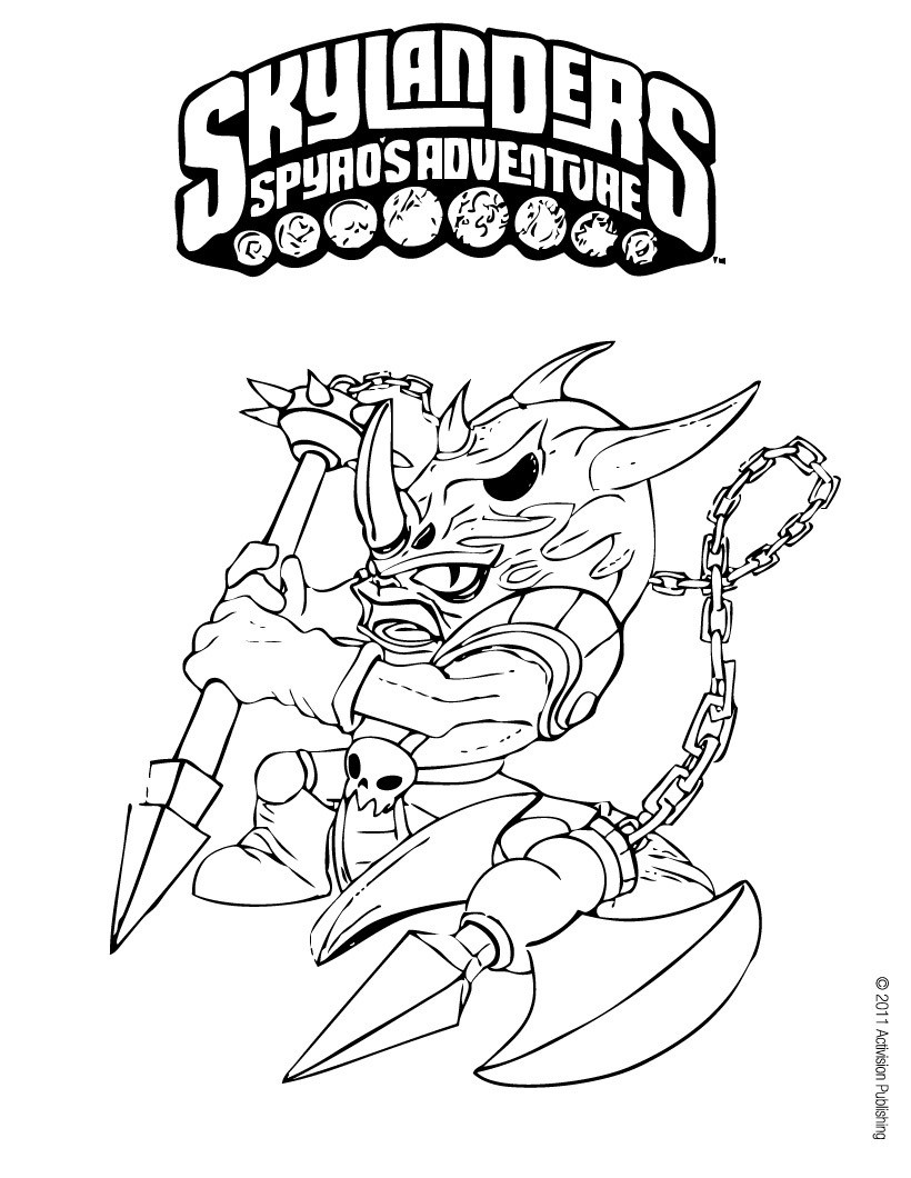 820x1060 Skylanders Spyro's Adventure Coloring Pages